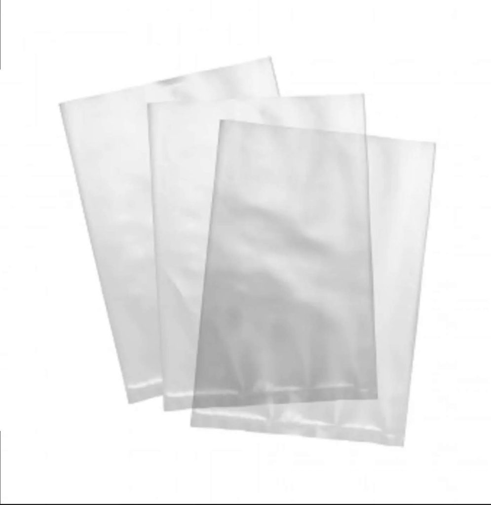 Bolsas planas de polietileno transparente
